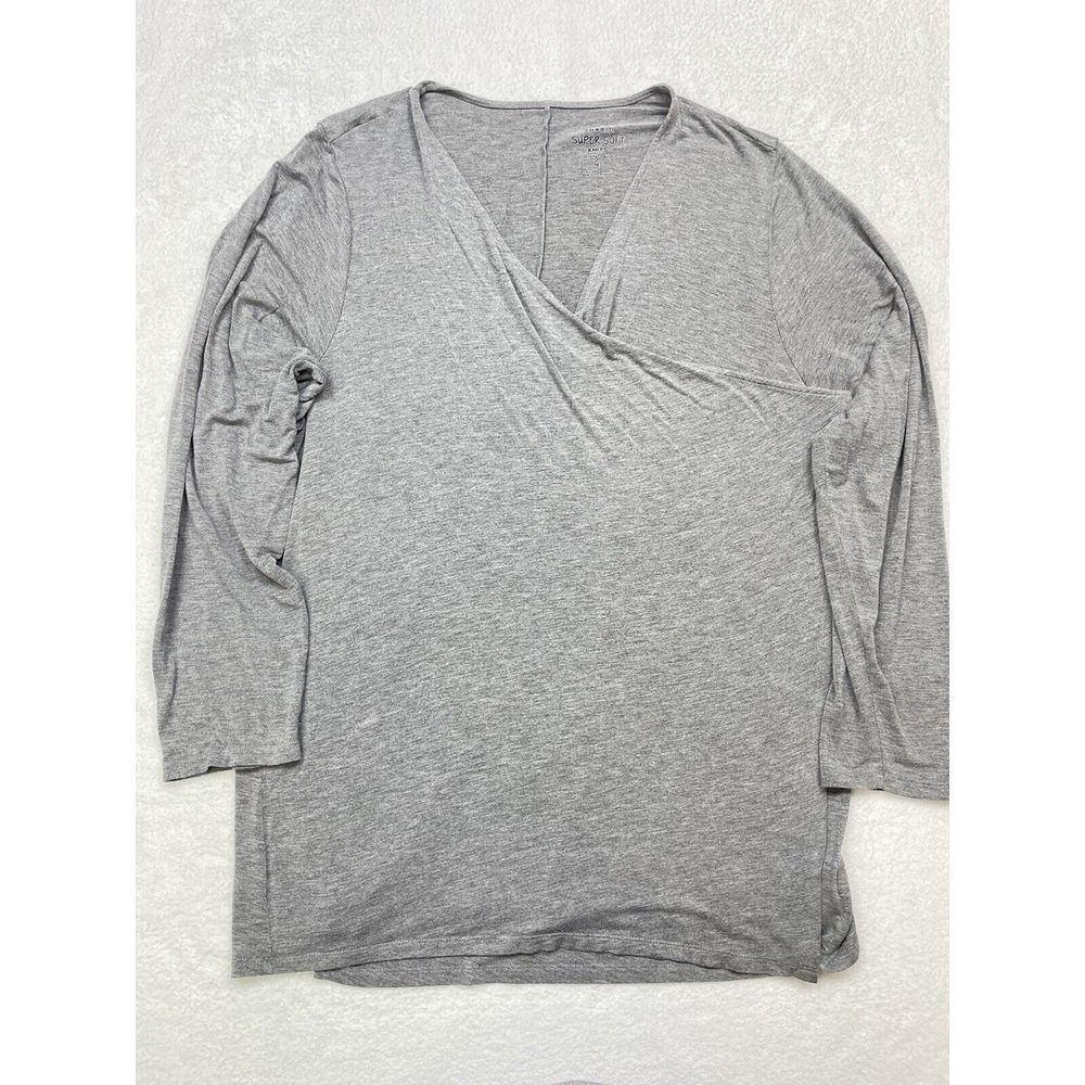 Torrid Cardigan Sweater Women Size 4 4XL Plus Size Open Weave Asymmetrical Gray